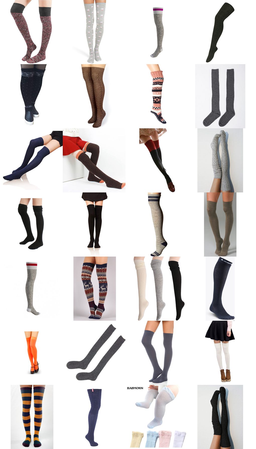 thigh high wool socks